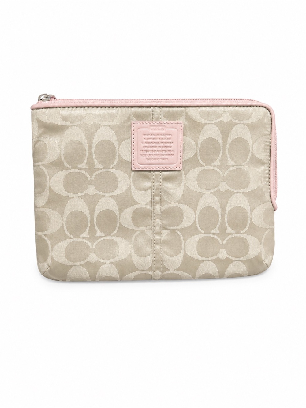 NWOT - Coach Signature Jacquard Cosmetic Pouch